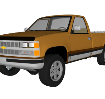 超精细汽车模型 雪佛兰 1989 silverado_SU2015